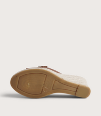 Zara Doya Roble Leather Espadrille Wedges
