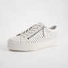 Lelah Ivory Multi Leather Sneakers
