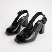 Mentha Black Patent Heels - NU BY NEO | Shouz
