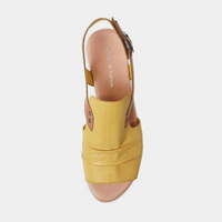 Madis Yellow Leather Sandals