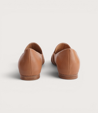 Salti Dark Tan Leather Loafers