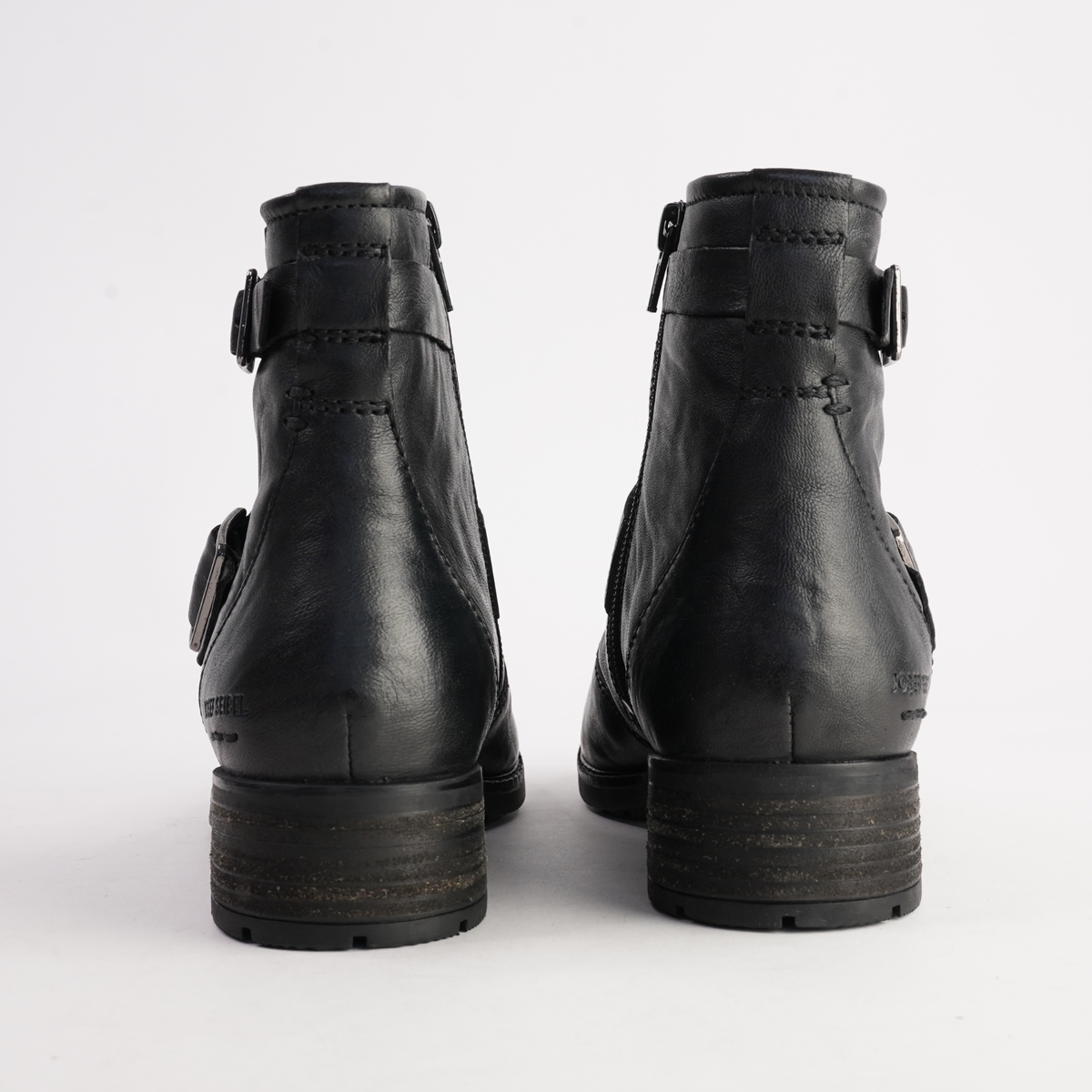 Kate 21 Schwarz Leather Ankle Boots - JOSEF SEIBEL | Shouz