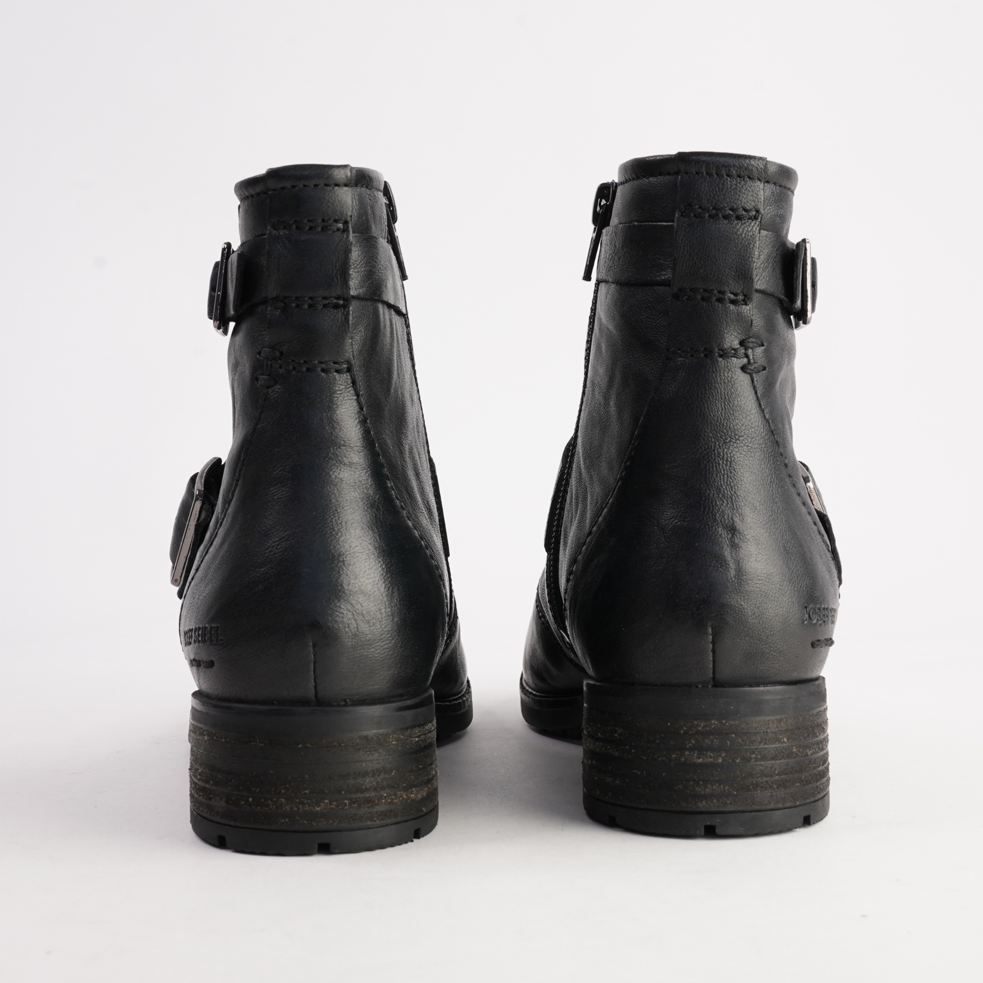 Kate 21 Schwarz Leather Ankle Boots - JOSEF SEIBEL | Shouz