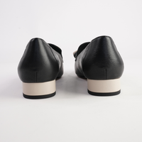 Roam Black/ Bone Leather Loafers - BRESLEY | Shouz