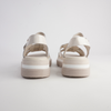Simm Ivory Patent Leather Sandals