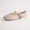 Blairre Nude Leather Ballet Flats