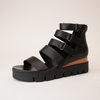 Raafe Black / Natural Leather Sandals