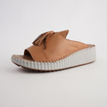 Sonny Coconut Leather Slides
