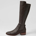 Folmy Choc Leather Knee High Boots