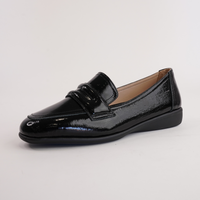 Samantha Black Patent Loafers