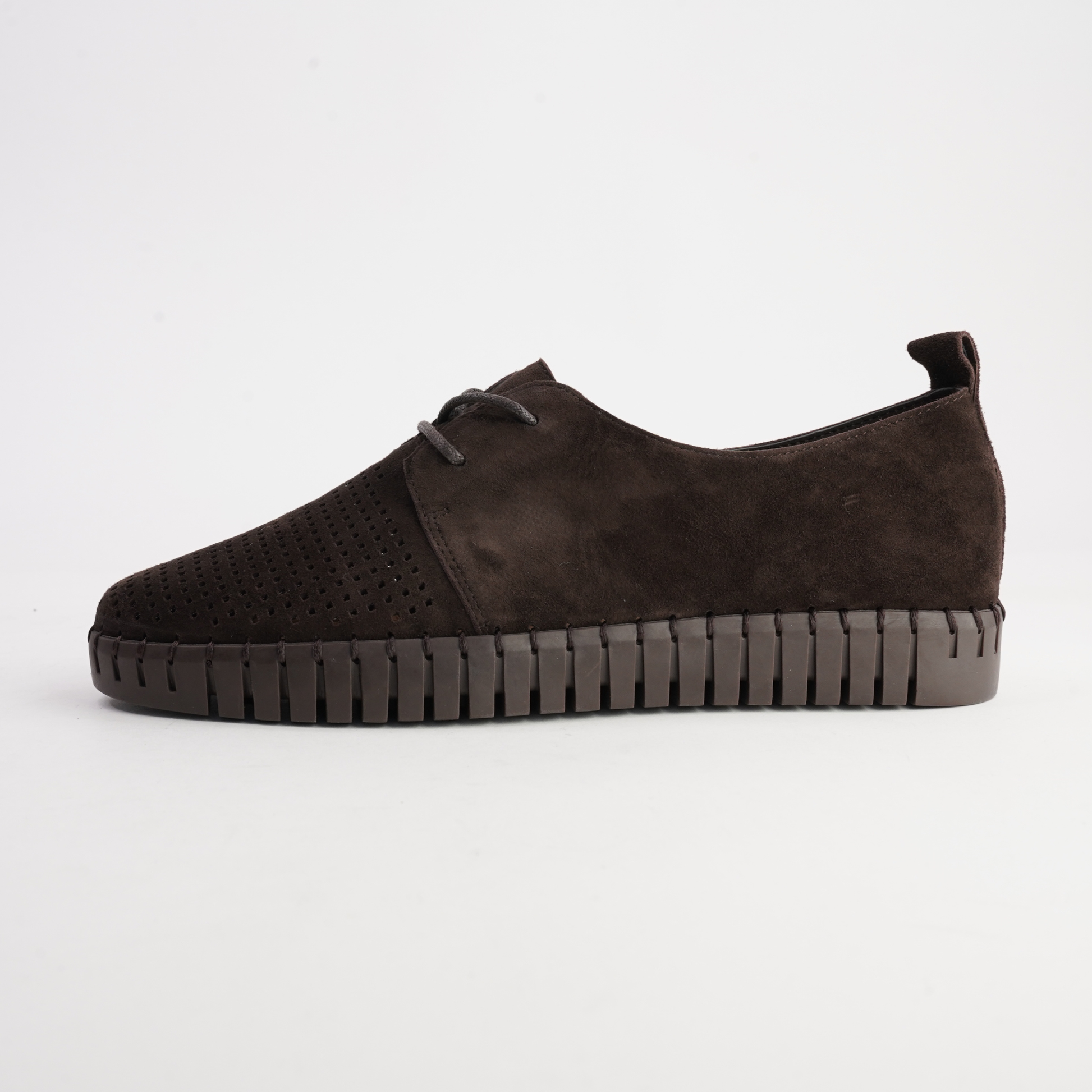 Huston Choc Suede Leather Sneakers - DJANGO AND JULIETTE | Shouz