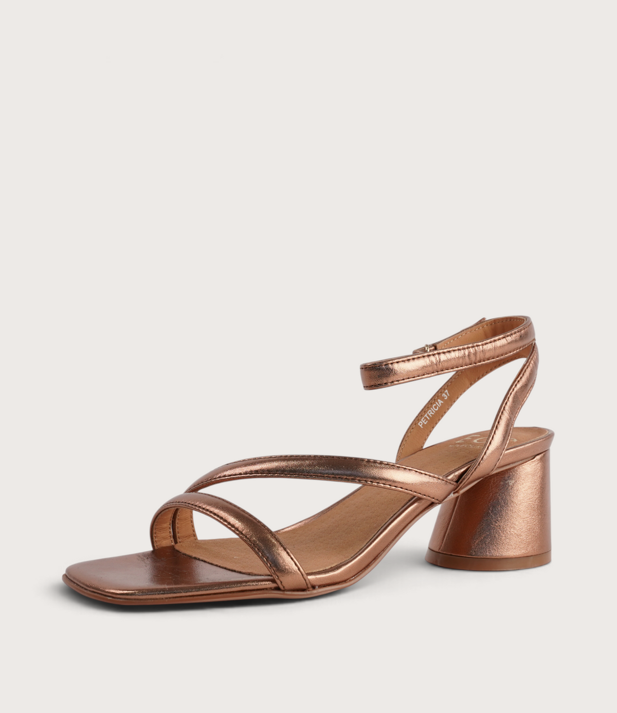 Petricia Copper Leather Heels