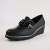 4668 Black Leather/Black Patent Loafers