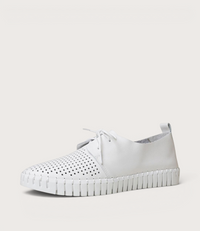 Huston White Leather Sneakers