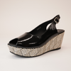 Sabyne Black Patent Wedges