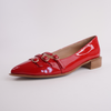 Eliora Red Patent Leather Flats