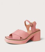 Jemi Pretty Pink Leather Heels