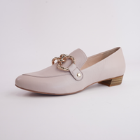 Esben Nude Leather Loafers