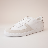 Dari White/ Silver Leather Sneakers