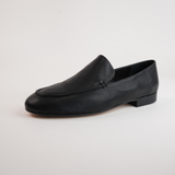 Inchic Black Leather Loafers