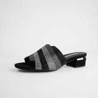Tonda Black Multi Suede Heels