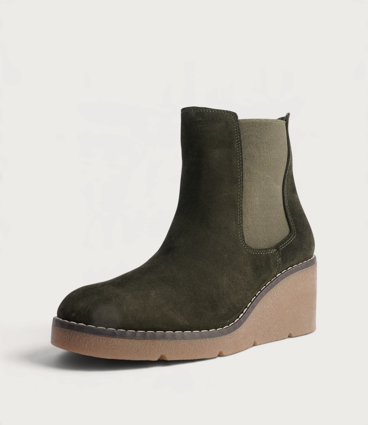 Glory Khaki Nubuck Ankle Boots - SALA | Shouz