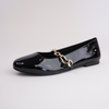 Petra Black Patent Ballet Flats