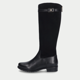Chiara 05 Black Leather/ Black Suede Knee High Boots - JOSEF SEIBEL | Shouz