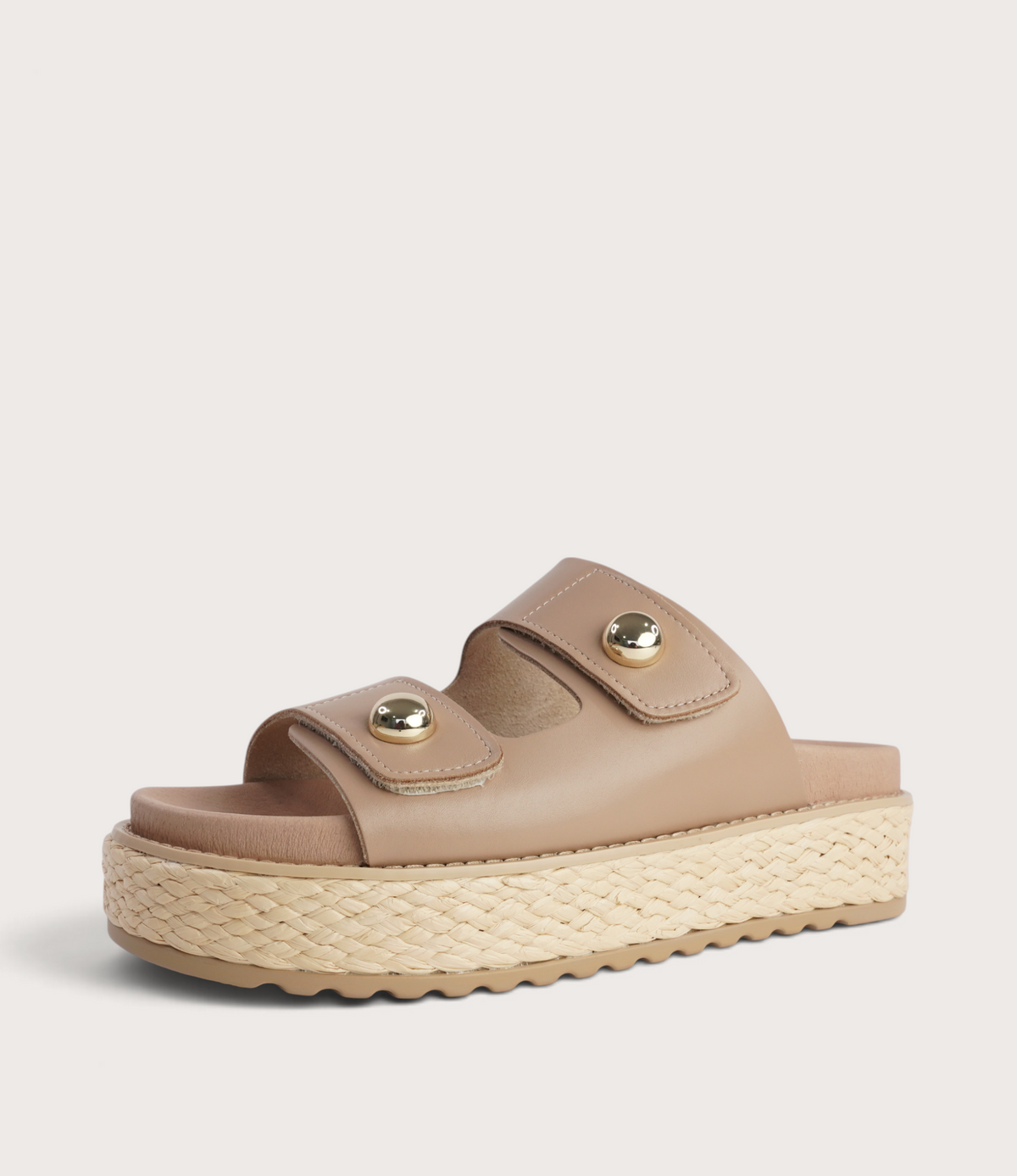 Bowers Stone Leather Slides