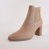 Ayer Cappuccino Leather Ankle Boots