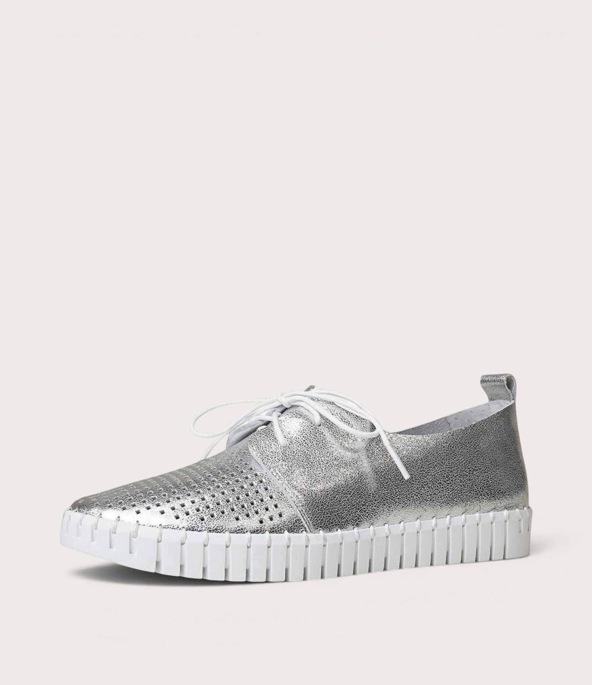 Huston Silver Leather Sneakers