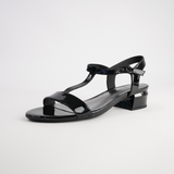 Taner Black Patent Leather Heels