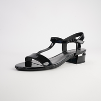 Taner Black Patent Leather Heels
