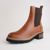 Linear Brandy Leather Chelsea Boots