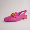 Randal Fuchsia/ Orange Leather Loafers