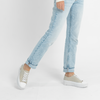Baselo White/ Almond Leather Sneakers
