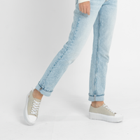 Baselo White/ Almond Leather Sneakers