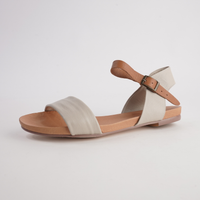 Jinnit Almond/ Tan Leather Sandals
