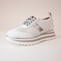 Harmony White Leather Sneakers