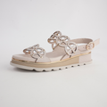 Carola Almond Leather Sandals