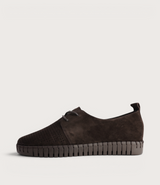 Huston Choc Suede Leather Sneakers