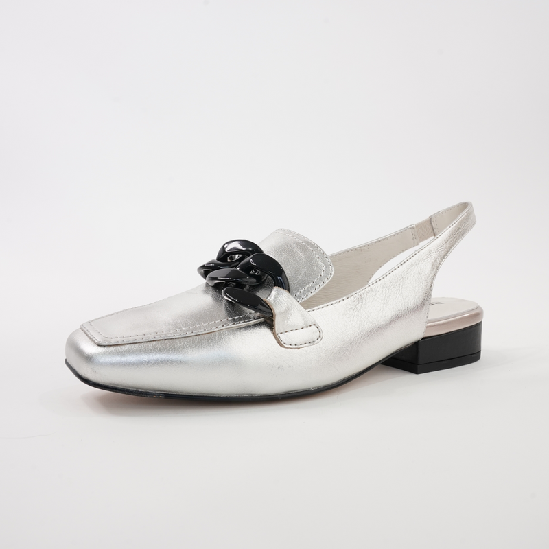 Randal Siver/ Black Leather Loafers