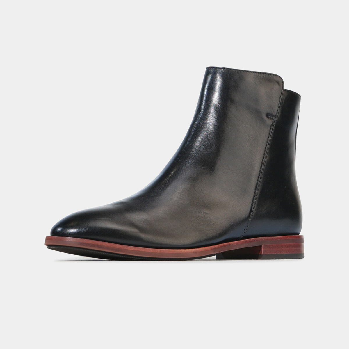 Pheonix Black Leather Ankle Boots - EOS FOOTWEAR | Shouz