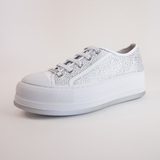 Gillers White/ Silver Jewels Sneakers