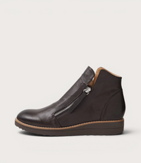Ohmy Choc Leather/ Choc Sole Ankle Boots