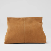 Aevie Camel Suede Clutch - MOLLINI | Shouz