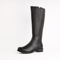 Chiara 01 Black Leather Knee High Boots