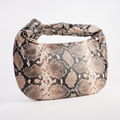 Effie Brown Snake Leather Bag
