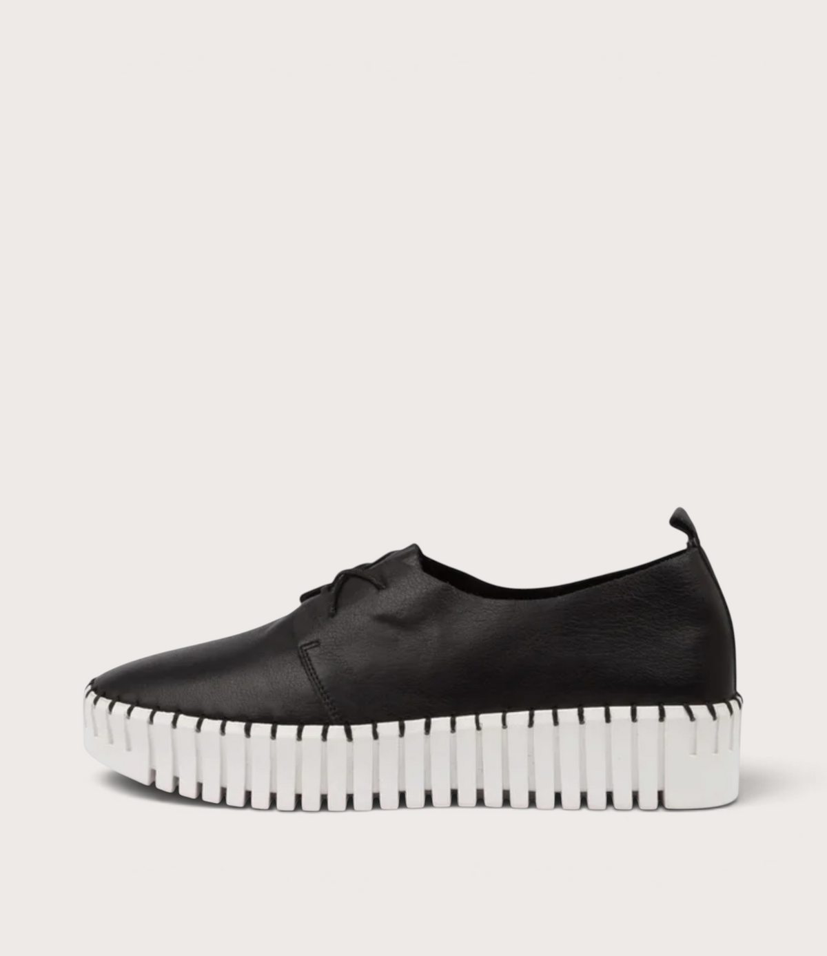 Brenda Black Leather Sneakers