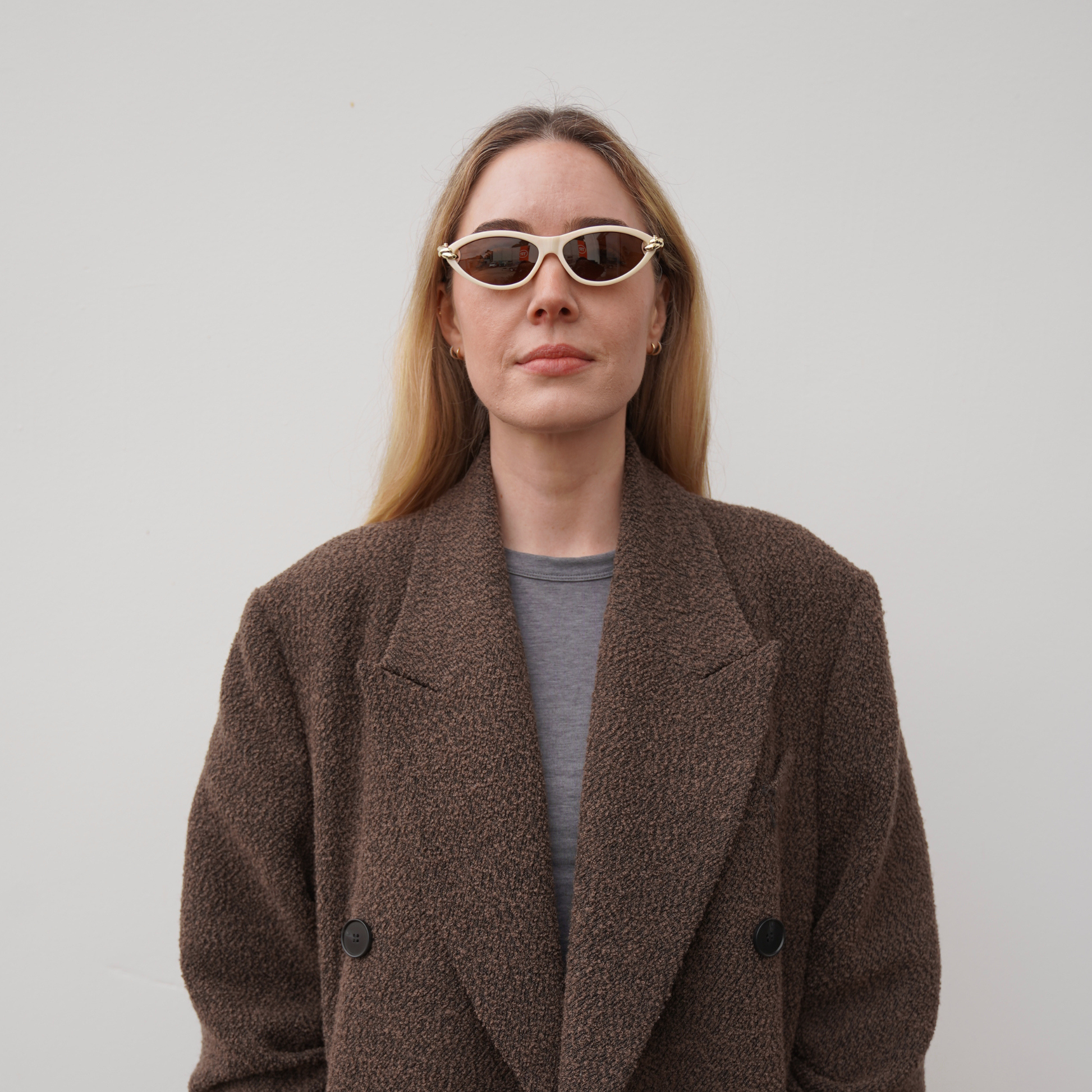 Natalia Ecru Sunglasses